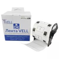 Лента Vell VL-B-DK 11209 (Brother DK11209), черная на белом, 62 мм х 29 мм, для QL570/710W/720NW/800/810W/820NW {VL-11209}