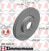 600324920 ZIMMERMANN Диск тормозной VAG с антикоррозионным покрытием Coat Z