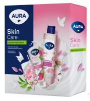 Набор подарочный AURA SKIN CARE (гель д душа ваниль пион 250 мл.+крем д рук детокс 75 мл)