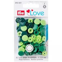 393001 Кнопки Prym Color Snaps, 12,4 мм, 30 шт, Love Prym (зеленый)