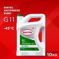 SINTEC 802561 SINTEC ANTIFREEZE EURO G11 Антифриз готовый зеленый -45 (5L)