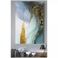 Картина абстракция в гостиную/зал/спальню "Абстрактные волны", 60х80 см