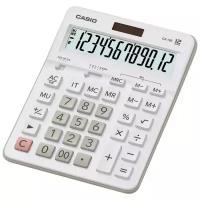 Калькулятор настольный полноразмерный Casio GX-12B-WE 12 разрядов белый