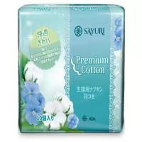 Прокладки Sayuri Premium Cotton, нормал, 24 см, 10 шт