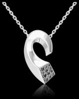 Подвеска PLATINA jewelry из серебра 925 пробы с фианитом (недрагоценные вставки)