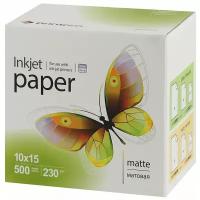 Фотобумага PrintPro PME2305004R matte 230g/m, 10x15, 500 листов (Б0037008)