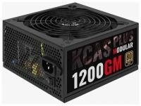 Блок питания Aerocool ATX 1200W KCAS PLUS 1200GM V2 (24+8+4+4pin) APFC 140mm fan 10xSATA Cab Manag R