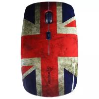 Беспроводная мышь SmartBuy SBM-327AG-BF-FC British Flag Full-Color Print Blue-Red USB, разноцветный