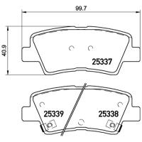 Колодки тормозные задние NISSHINBO NP6020