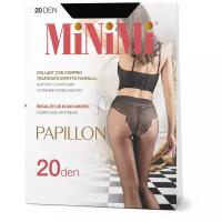 Колготки MiNiMi Papillon, 20 den, с ластовицей, размер 2, серые Mineral