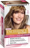 L'Oreal Paris Excellence стойкая крем-краска для волос, 7.1 русый пепельный