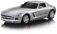 Машина р/у Mercedes-Benz SLS AMG (на бат, свет), серебристая, 1:24