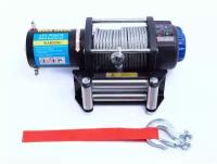 Лебедка электрическая 12V Electric Winch 5000lbs / 2268 кг стальной трос 1524