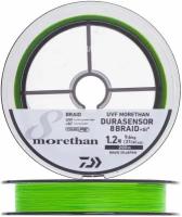 Шнур плетеный Daiwa UVF Morethan Durasensor 8Braid +Si2 #1,2 0,185мм 200м (lime green+marking)