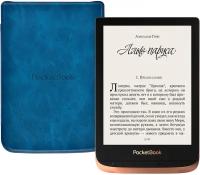 Электронная книга PocketBook 632 Touch HD 3, бронзовый с обложкой Blue