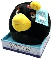 Мягкая игрушка ANGRY BIRDS со звуком, цвет черный, 20см