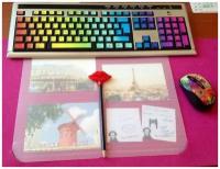 Радуга, градиент, милые цветные наклейки на клавиатуру 11x13 мм