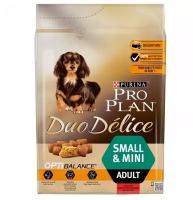 Сухой корм Pro Plan Duo Delice для взрослых привередливых собак мелких пород, с говядиной, 700 гр