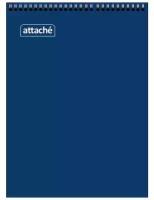 Блокнот на спирали А4 60л. ATTACHE, синий, блок 60г, обложка 215г