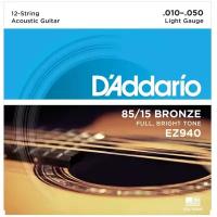D ADDARIO EZ940 Струны для 12 струнной акустической гитары