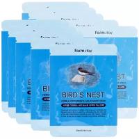 Farmstay Visible Difference Bird's Nest Aqua Mask Pack тканевая маска с экстрактом ласточкиного гнезда