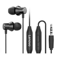 Наушники Lenovo HF130, mini jack 3.5 mm, черный