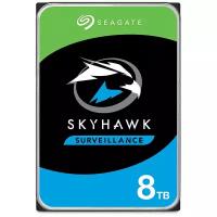 8TB Seagate SkyHawk (ST8000VX004) SATA 6 Гбит-с, 7200 rpm, 256 mb buffer, для видеонаблюдения