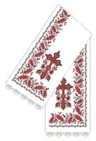 Набор для вышивки крестом Каролинка "Рушник божник мужской под вышивку для икон" длина 1,4 м