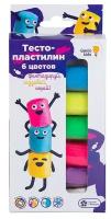 Тесто-пластилин Genio Kids 6 ярких цветов, 190 г, картонная коробка (5113742)