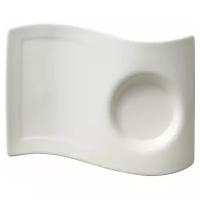 Блюдце фарфоровое для чашек NewWave, Villeroy & Boch, 20*14см, Премиум-Фарфор