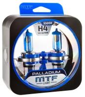 Галогенная лампа MTF Light Palladium H4 12V 60/55W 5500K (пара)