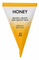 J:on Маска для лица с медом Honey Smooth Velvety and Healthy Skin Wash Off Mask Pack, 5г