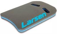 Доска для плавания AquaFitness Larsen YP-08SP р28х45х3.5 графит/бирюз