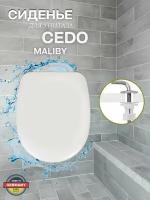 Сиденье для унитаза Cedo Malibu с крышкой дюропласт стальное крепление белое