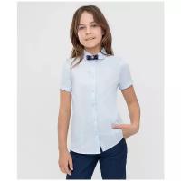 Школьная блуза Button Blue, размер 122, голубой