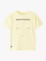 name it, футболка для мальчика, Цвет: светло-желтый, размер: 134-140