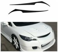 Накладки на фары (реснички) для Honda Civic 4d 2006-2012