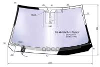 Стекло Лобовое Атермальное + Дд Lexus Gs300/350/430/460 05-12 (Solar-X Защита От Ультрафиолета) XYG арт. SOLAR-GS-05-L LFW/X