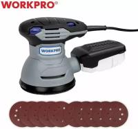 Машинка шлифовальная WORKPRO электрическая, 300 Вт, 125-220 В