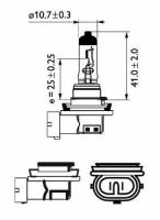 Лампа H8 12360 12V 35W PHILIPS 12360B1