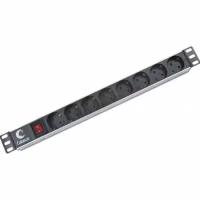 Блок розеток Cabeus PDU-8P 8шт, 1U, 19"