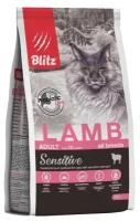 Blitz Adult Cats для взрослых кошек Ягненок, 2 кг