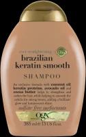 OGX Разглаживающий шампунь для укрепления волос Бразильский Кератин Ever Straight Brazilian Keratin Smooth ShampooРазглаживающий и укрепляющий шампунь Бразильский кератин 385 мл 1 шт