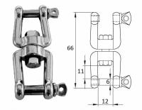 Вертлюг скоба-скоба 6мм