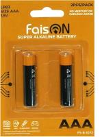 БатарейкаFaisON Super Alkaline, LR03-2BL, 1.5B, AAA, FS-B-1072 (2 шт.)