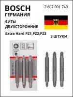 BOSCH PROFESSIONAL Биты двухсторонние Bosch PZ1, PZ2, PZ3