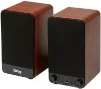 Колонки DIALOG Jazz AJ-13 BROWN - акустические колонки 2.0, 2*15W RMS, Bluetooth, USB+microSD reader