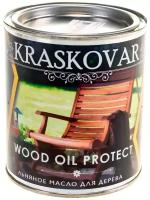 Масло льняное для дерева Kraskovar Wood Oil Protect 0,75л