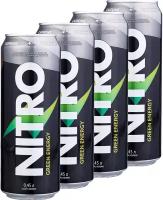 Энергетический напиток NITRO, 4х450мл (Green Energy) / С витаминами и таурином