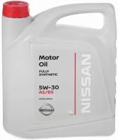 Синтетическое моторное масло Nissan 5W-30 FS A5/B5, 5 л, 1 шт